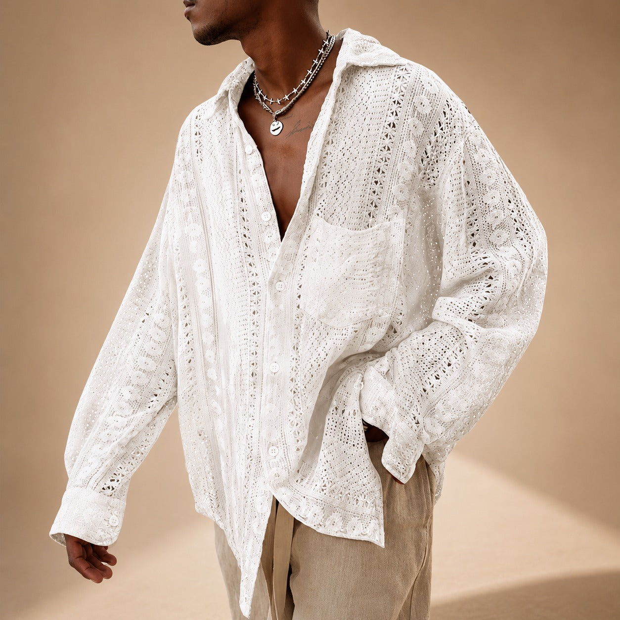 Jovan - Leichtes Hollow-Shirt