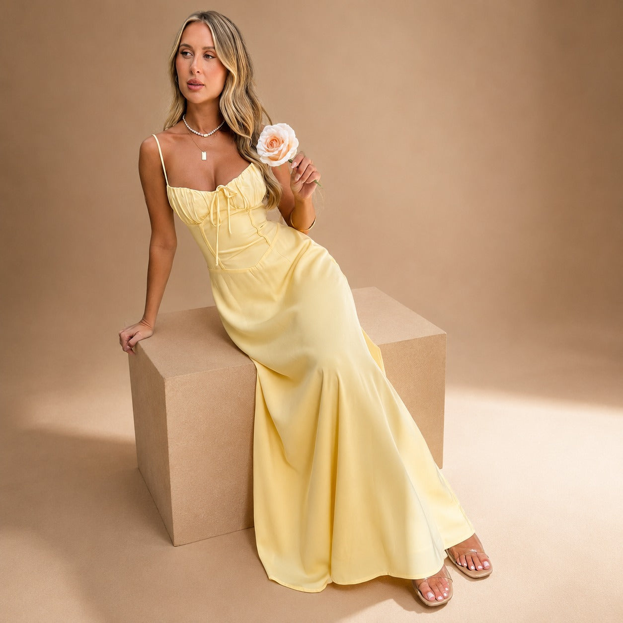 Louise - Stilvolles Langes Maxikleid