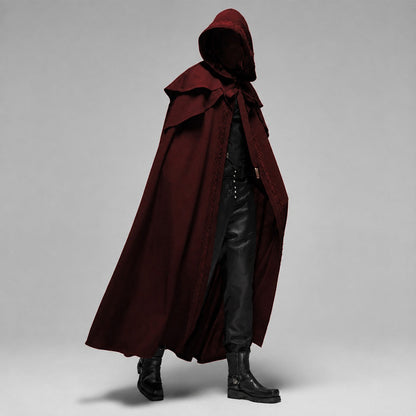 Lucien - Stilvolles Kapuzencape im Gothic-Stil