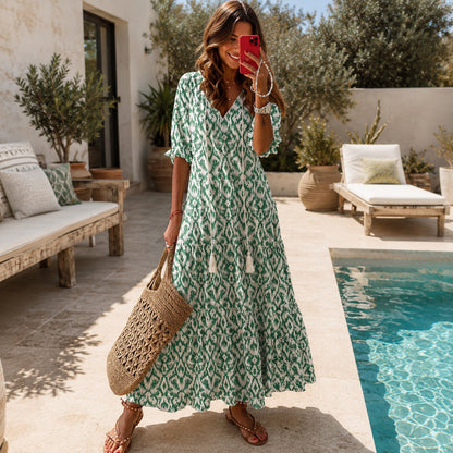 Lindsay - Luftiges Boho-Kleid mit Rüschen