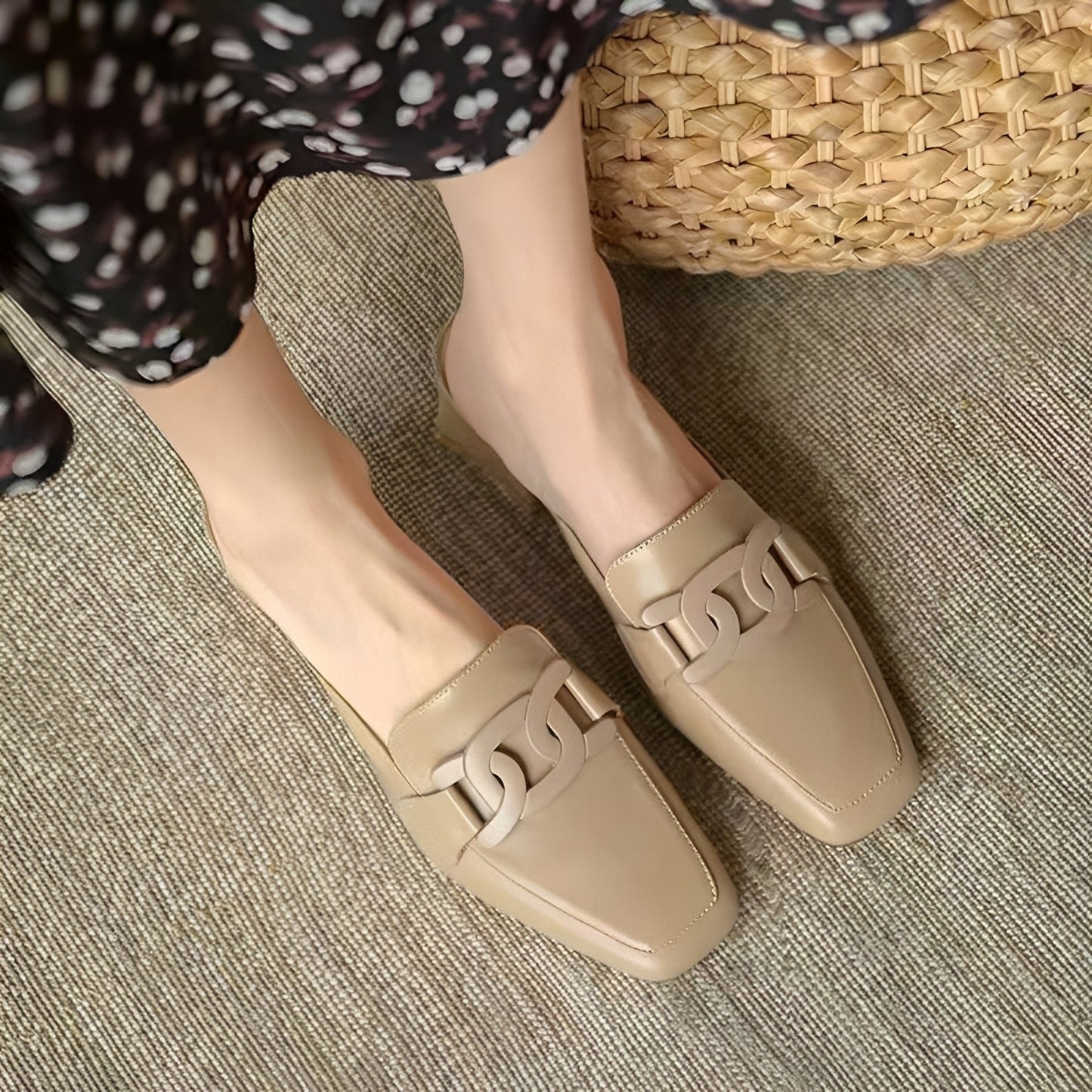 Maisha - Stylische Mokassin-Absatzschuhe