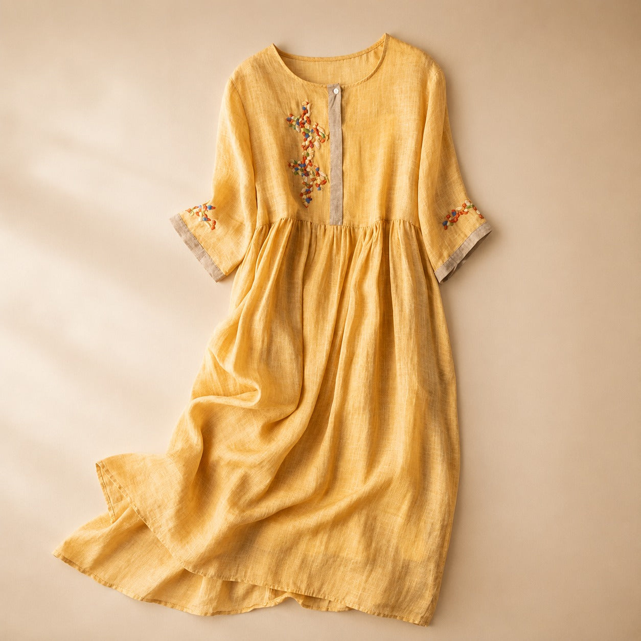 Laura - Komfortables Boho-Kleid mit Details
