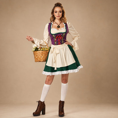 Eleanor - Ein festliches Oktoberfest-Kleid mit langen Ärmeln