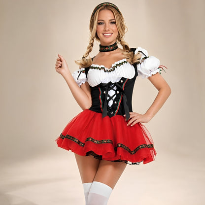 Melanie - Stilvolles, kurzes Dirndl für das Oktoberfest