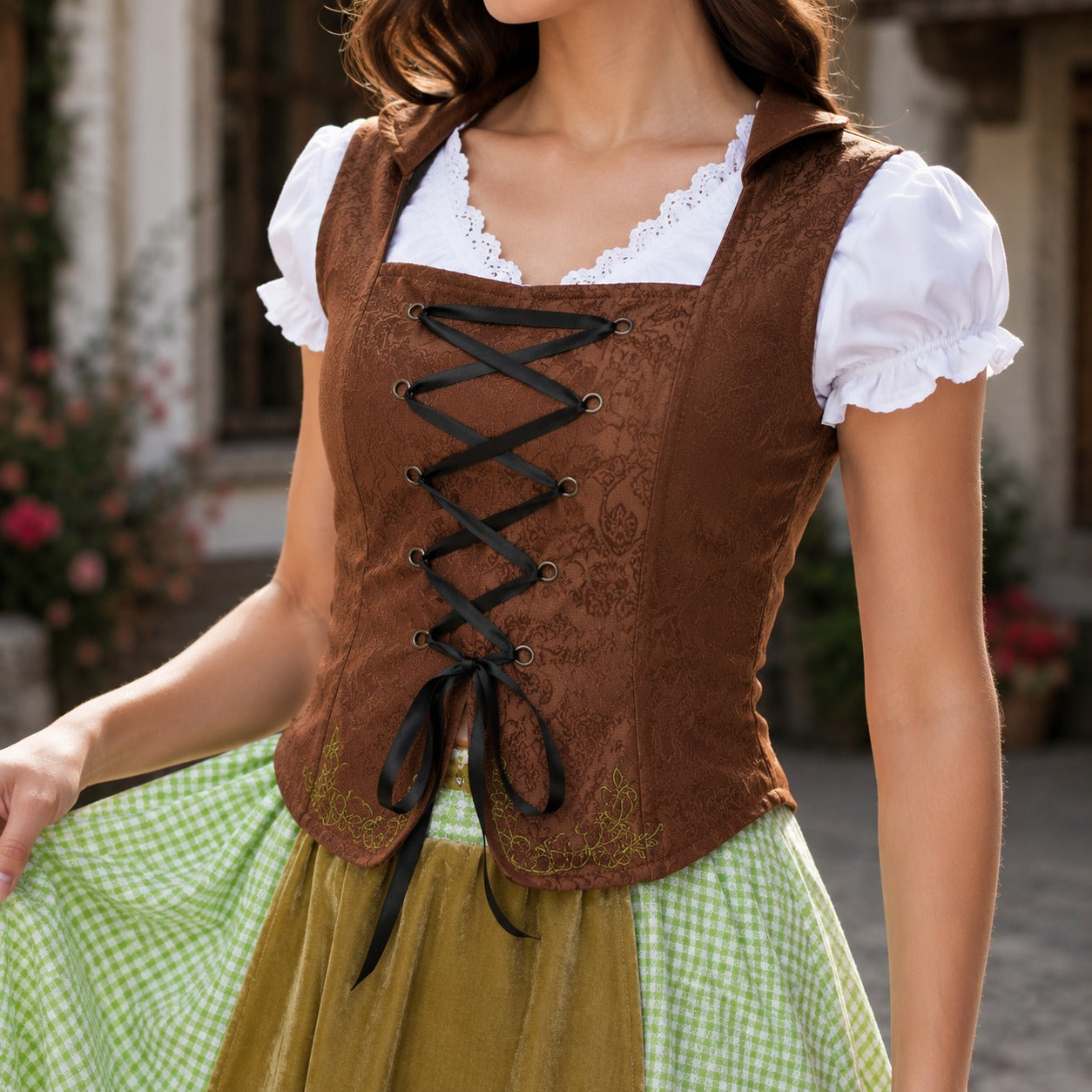 Massey - Komfortables festliches Oktoberfest-Midikleid