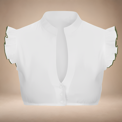 Rachel - Stilvolle ärmellose Bluse für das Oktoberfest