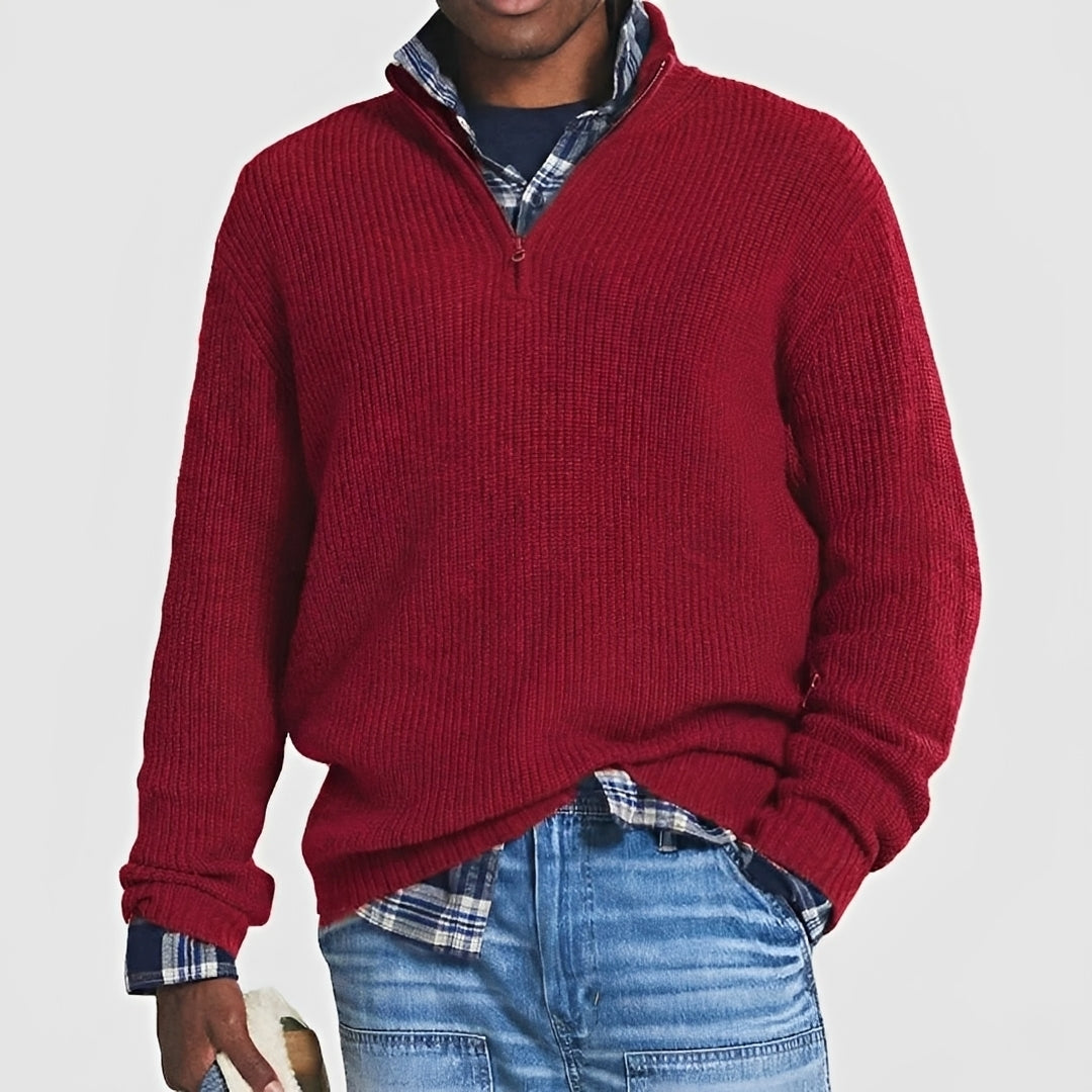 Sean - Herren-Pullover mit Zipper