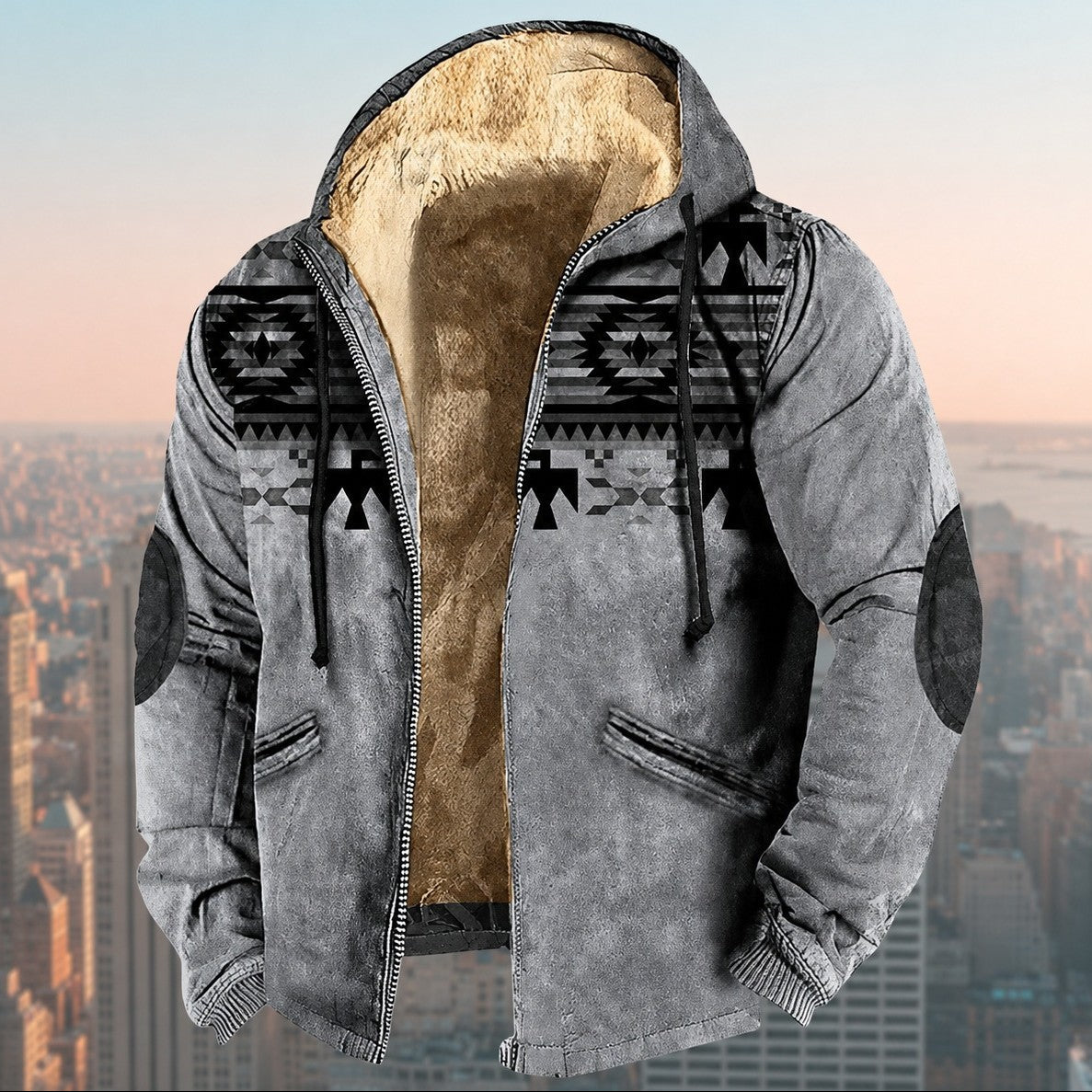 Laszlo - Herren-Hoodie mit Tribal-Design