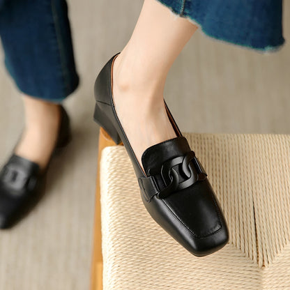 Maisha - Stylische Mokassin-Absatzschuhe