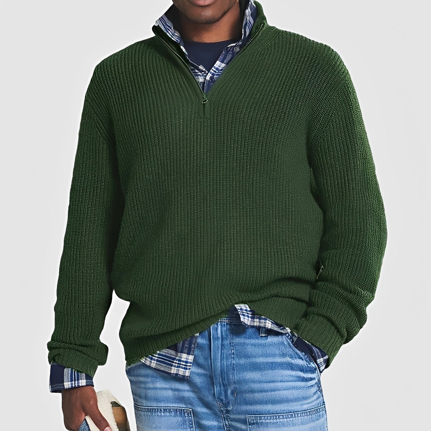 Sean - Herren-Pullover mit Zipper
