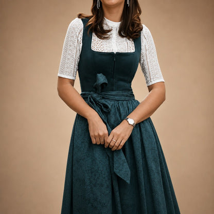Alice - Einfaches Oktoberfest-Midikleid