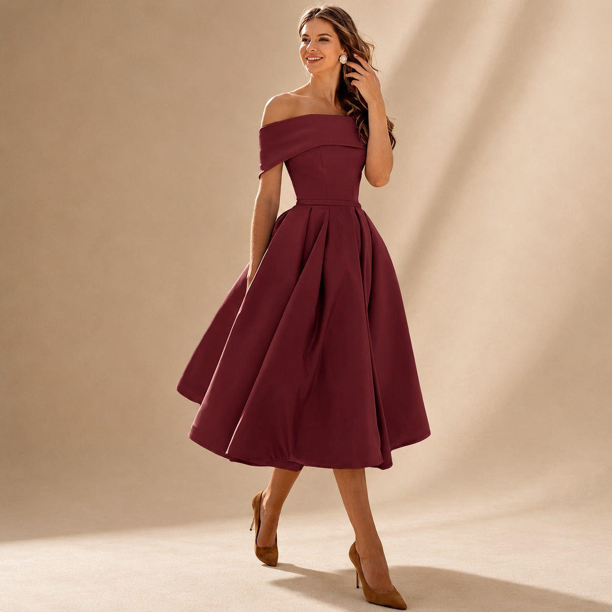 Erika - Schickes Kleid mit freien Schultern