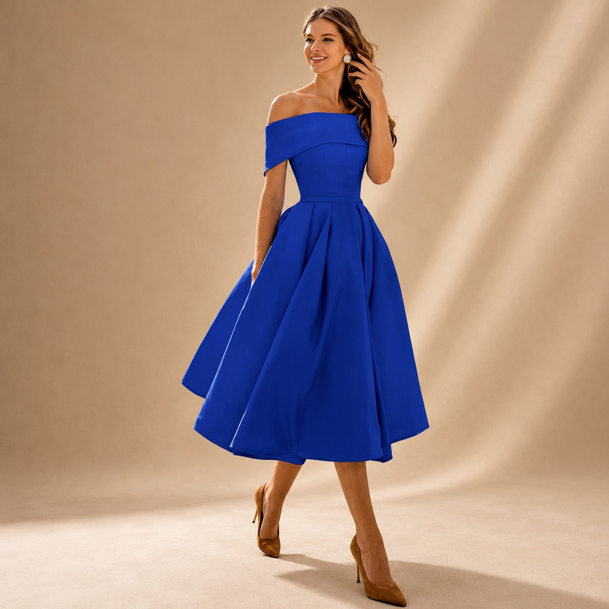 Erika - Schickes Kleid mit freien Schultern