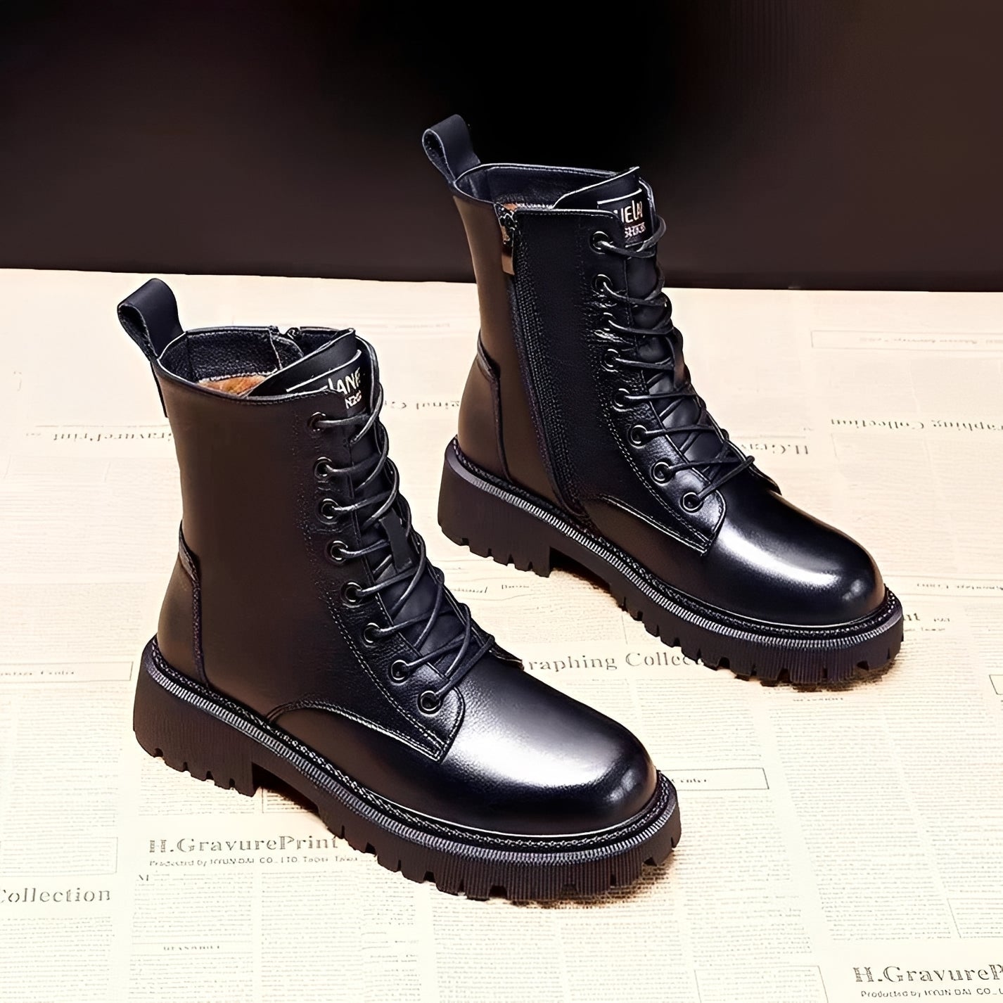 Adelpha - Schwarze Stiefel für frostige Wintertage