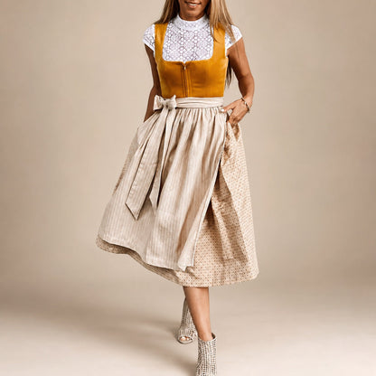 Jazmine - Traditionelles Oktoberfestkleid mit kurzen Ärmeln