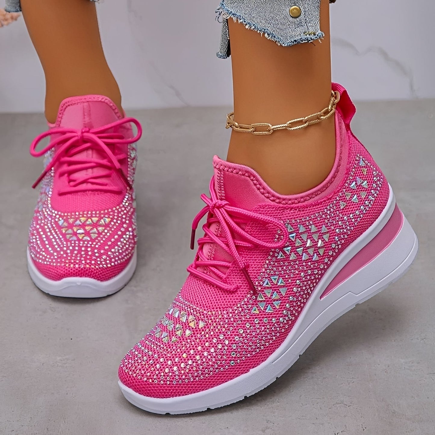 Elodie - Stylische und bequeme Sneakers mit schimmernden Details