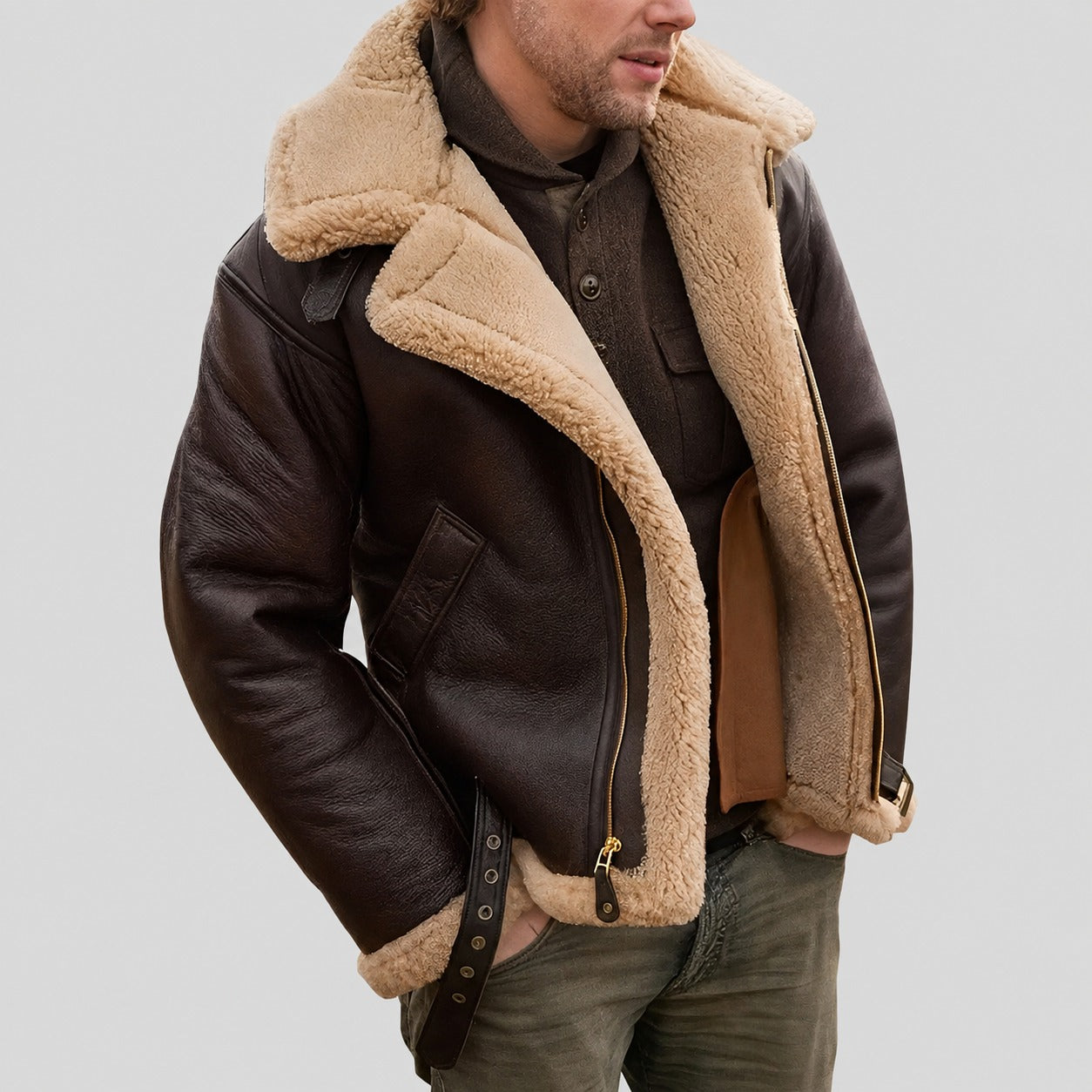 Jeffrey - Modische Herrenjacke mit warmem Innenfutter