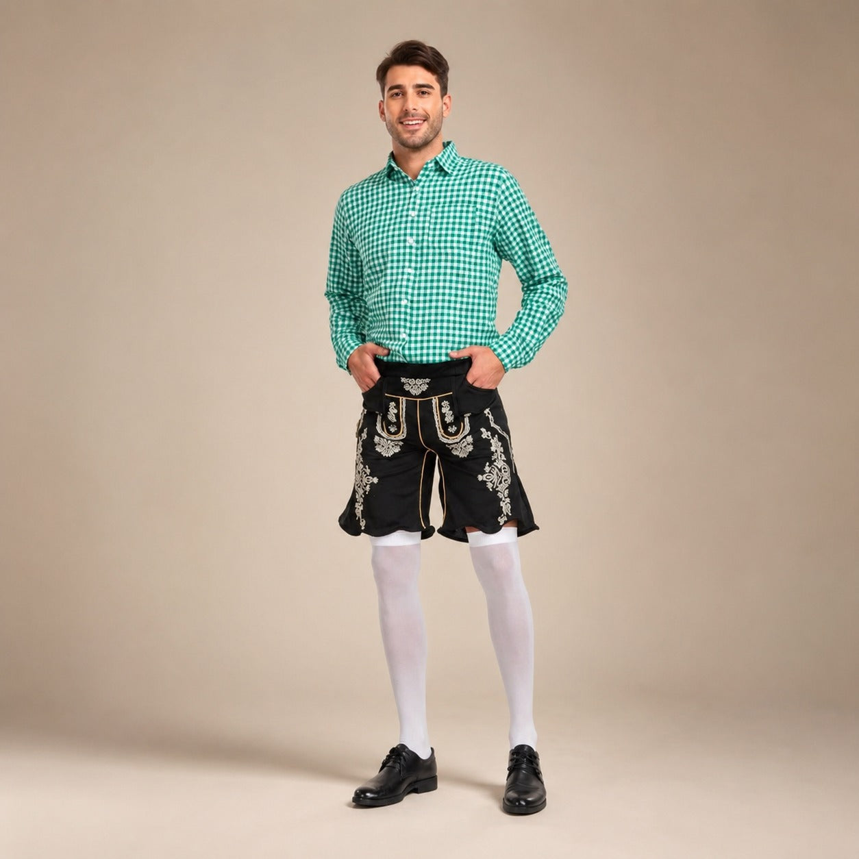 Alexis - Stylisches Hemd mit Karomuster für das Oktoberfest