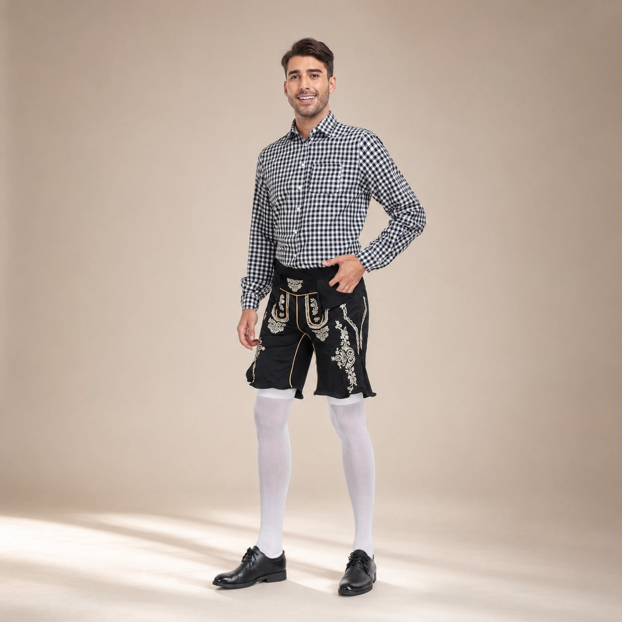 Alexis - Stylisches Hemd mit Karomuster für das Oktoberfest