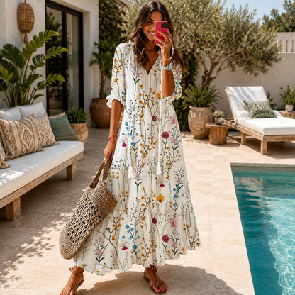 Lindsay - Luftiges Boho-Kleid mit Rüschen
