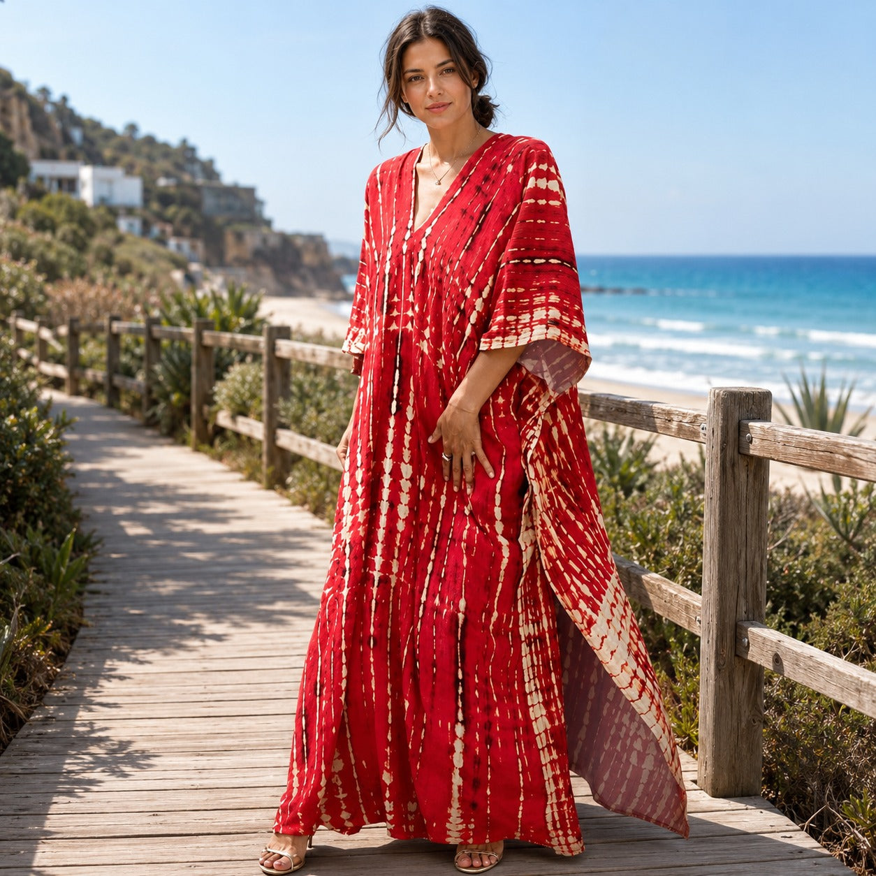 Emmy - Stilvolles Boho-Maxikleid