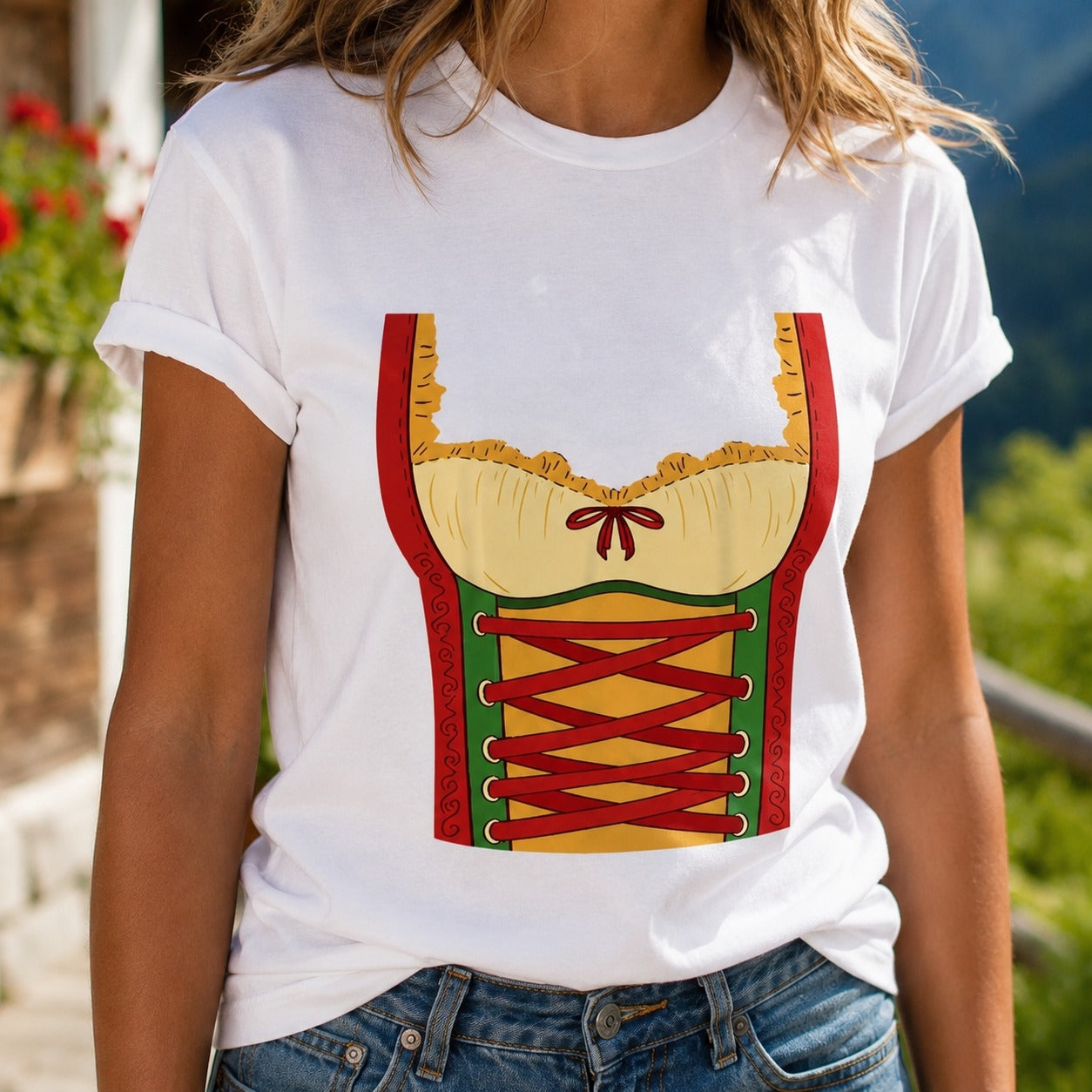 Cheryl - Lässiges Partyhemd mit Oktoberfest-Motiv