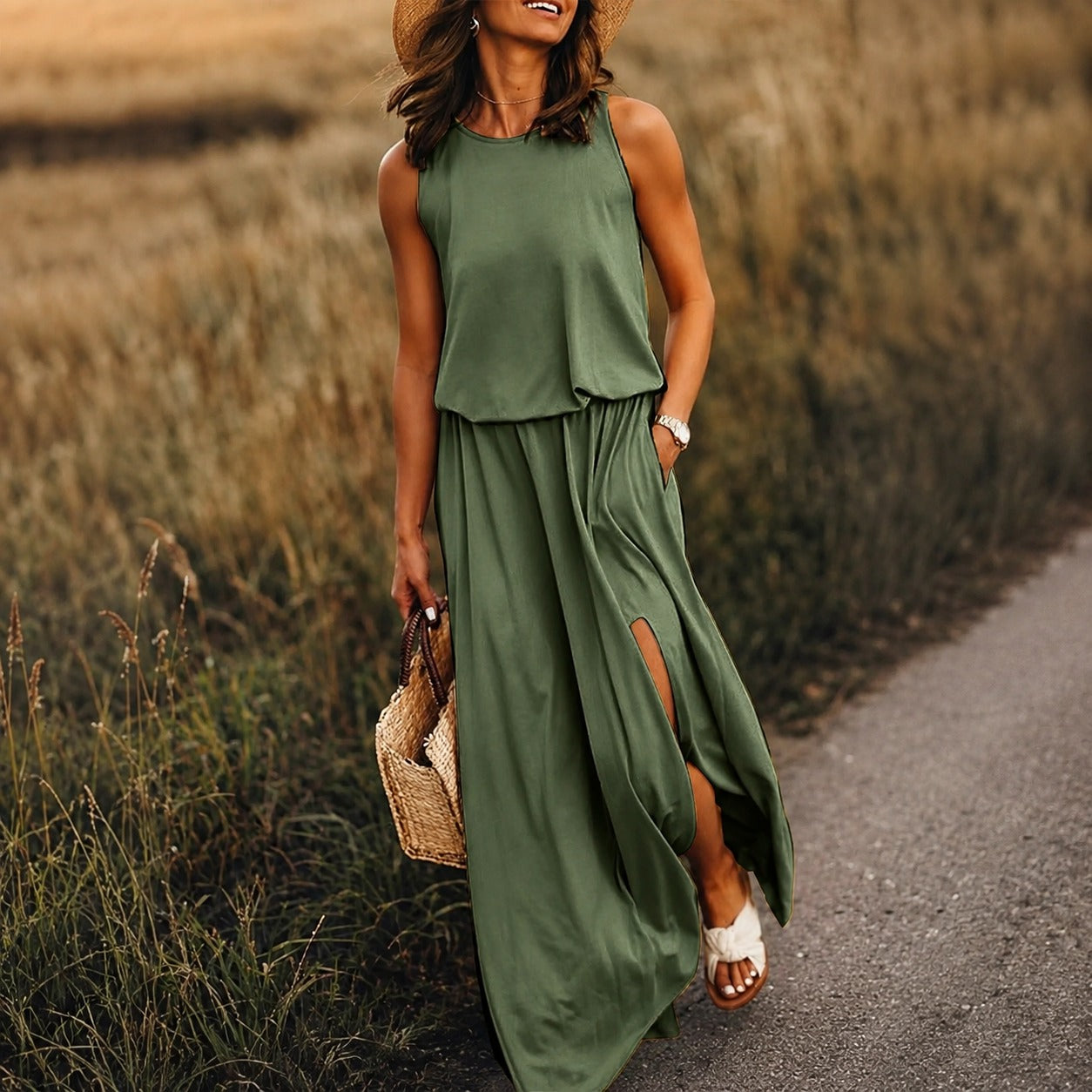 Edna - Lässiges Boho-Maxikleid aus Modal