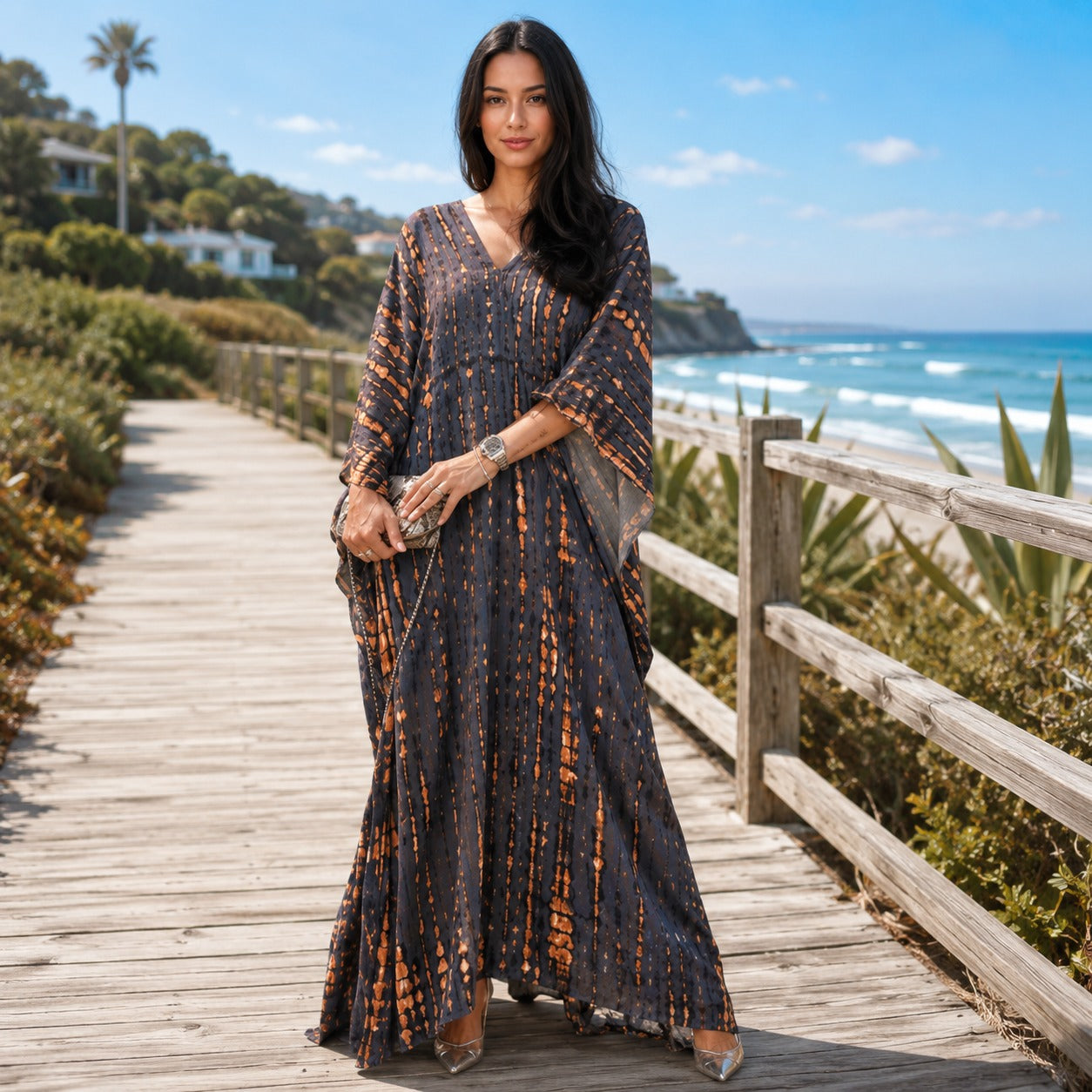 Emmy - Stilvolles Boho-Maxikleid