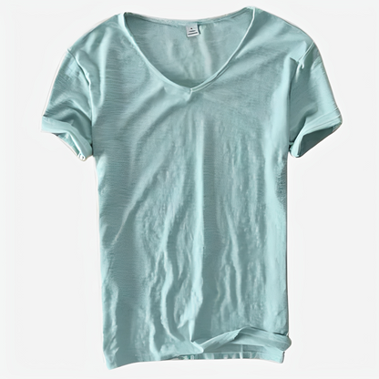 Jayson - Weites Sommer-T-Shirt mit V-Ausschnitt für Herren