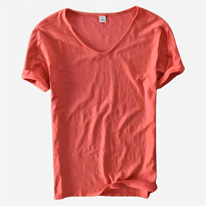 Jayson - Weites Sommer-T-Shirt mit V-Ausschnitt für Herren