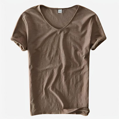 Jayson - Weites Sommer-T-Shirt mit V-Ausschnitt für Herren