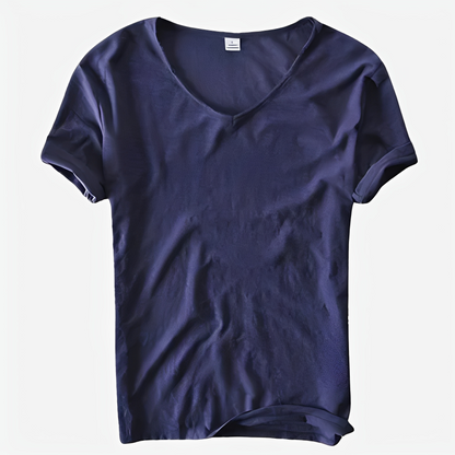Jayson - Weites Sommer-T-Shirt mit V-Ausschnitt für Herren