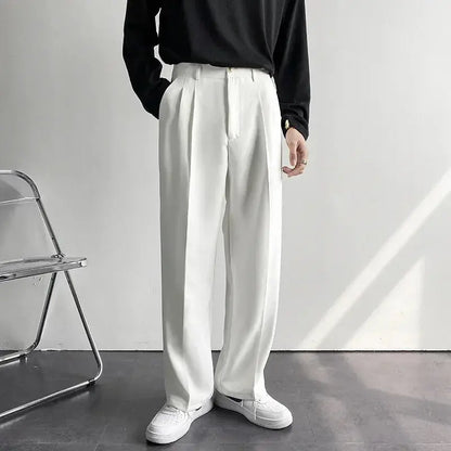 Emil – Herren Weite Hose mit Falten