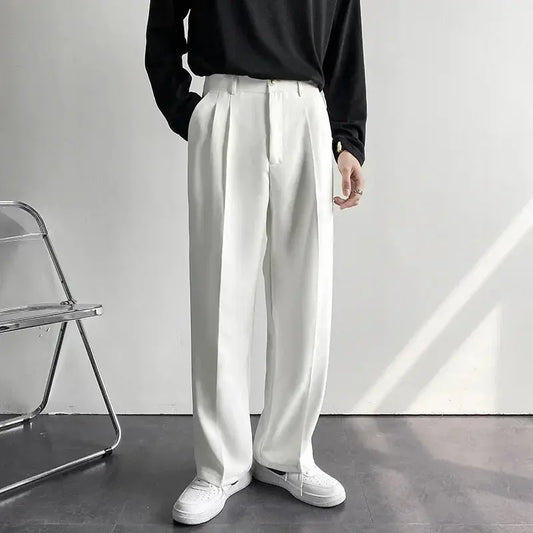 Emil – Herren Weite Hose mit Falten