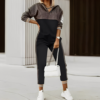 Maryse - Reißverschluss-Pullover mit lockerem Schnitt für Damen Set