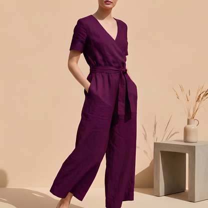 Charliya - Eleganter Overall mit Bindung vorne für Damen