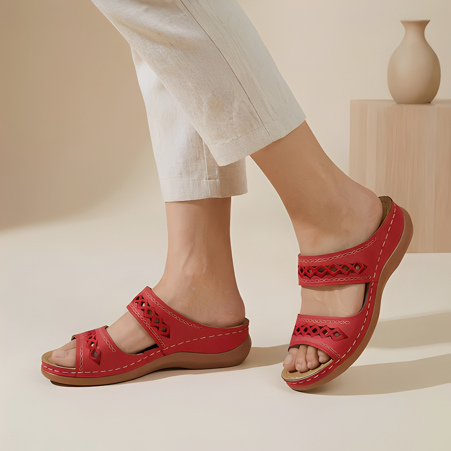 Aryan - Bequeme Sommersandalen mit Riemen für Damen