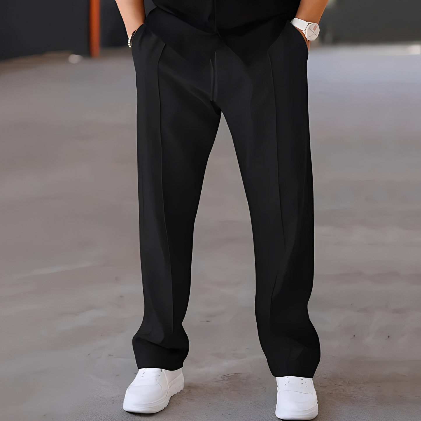 Fresniel - Trendige weite gerade Hose für Herren