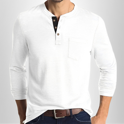 Carmelo - Lässiges Langarm-T-Shirt für Herren