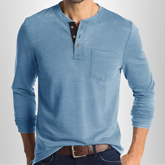 Carmelo - Lässiges Langarm-T-Shirt für Herren