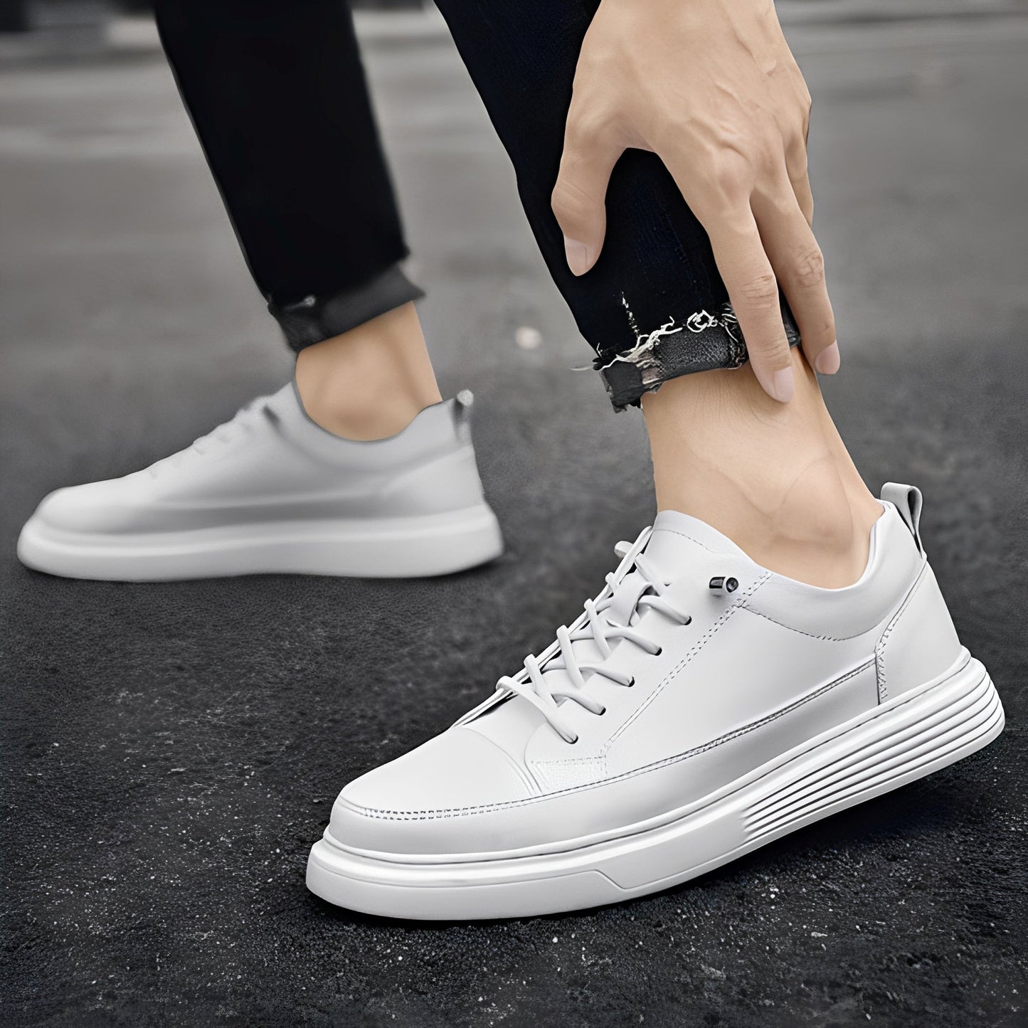 Romeo - Trendige niedrige Sneakers für Herren