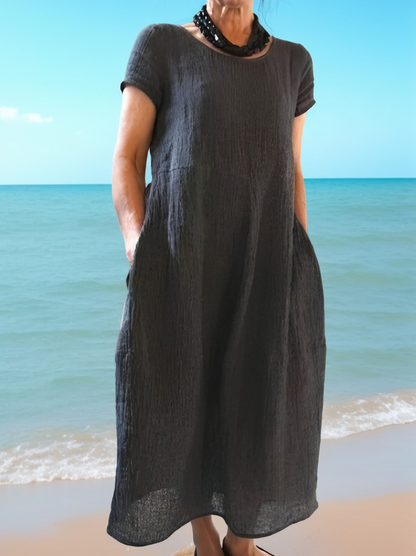Allie - Lässiges und weites kurzes Kleid für Damen