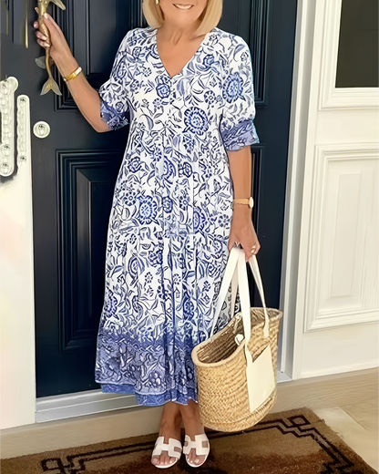 Tess - Lässiges Kleid mit Blumenmuster für Damen