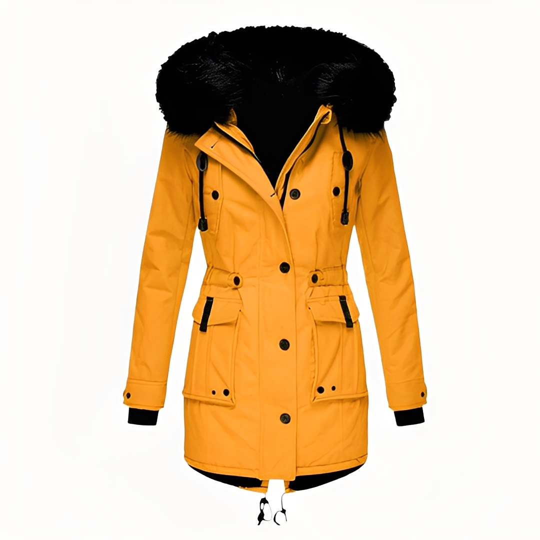 Mathurine - Warmer Wintermantel mit Kapuze für Damen