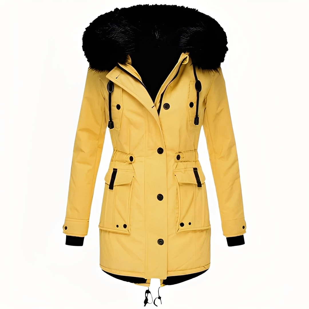 Mathurine - Warmer Wintermantel mit Kapuze für Damen