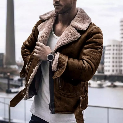 Dominic – Herren-Lederwinterjacke