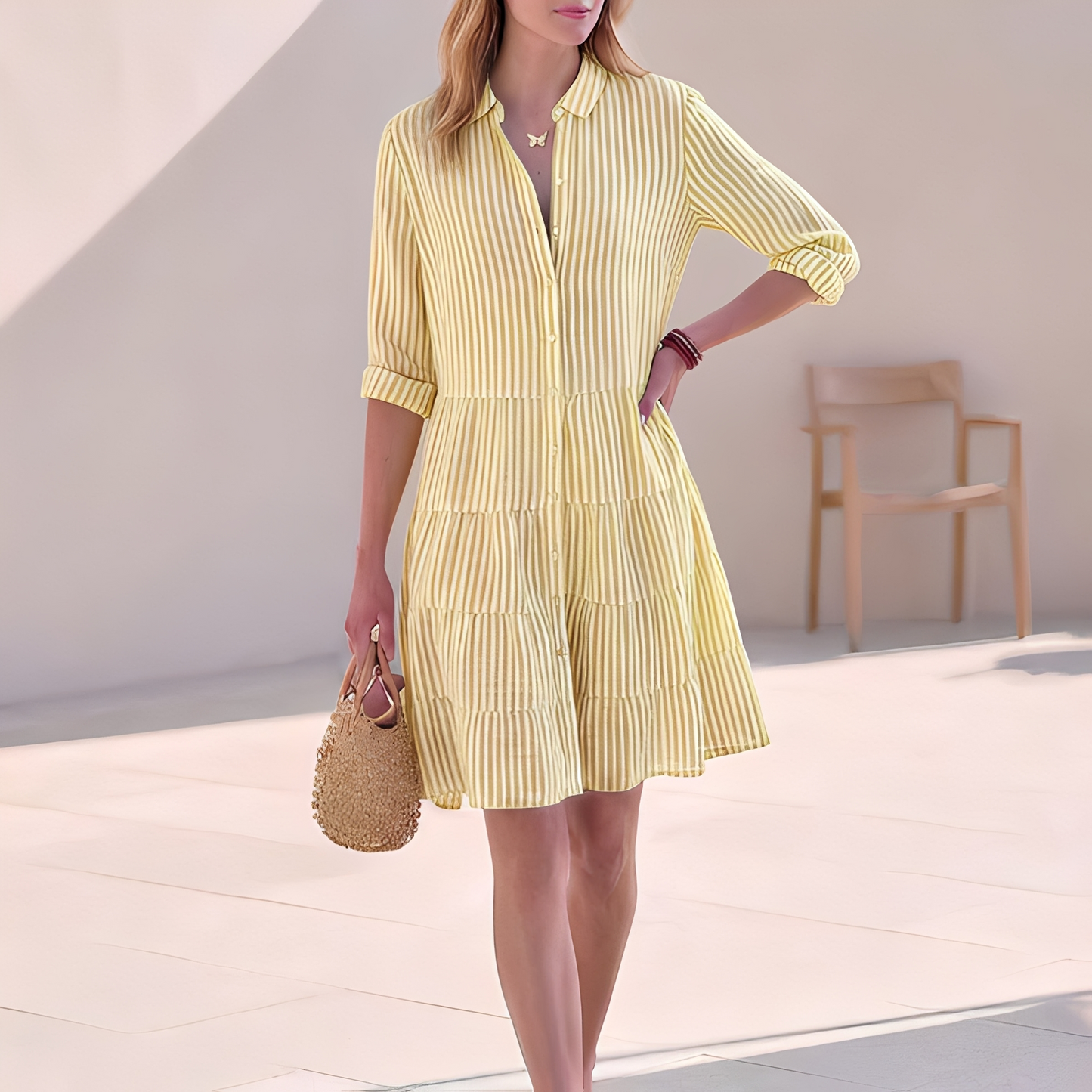 Elijah - Schickes Sommerhemdkleid für Damen