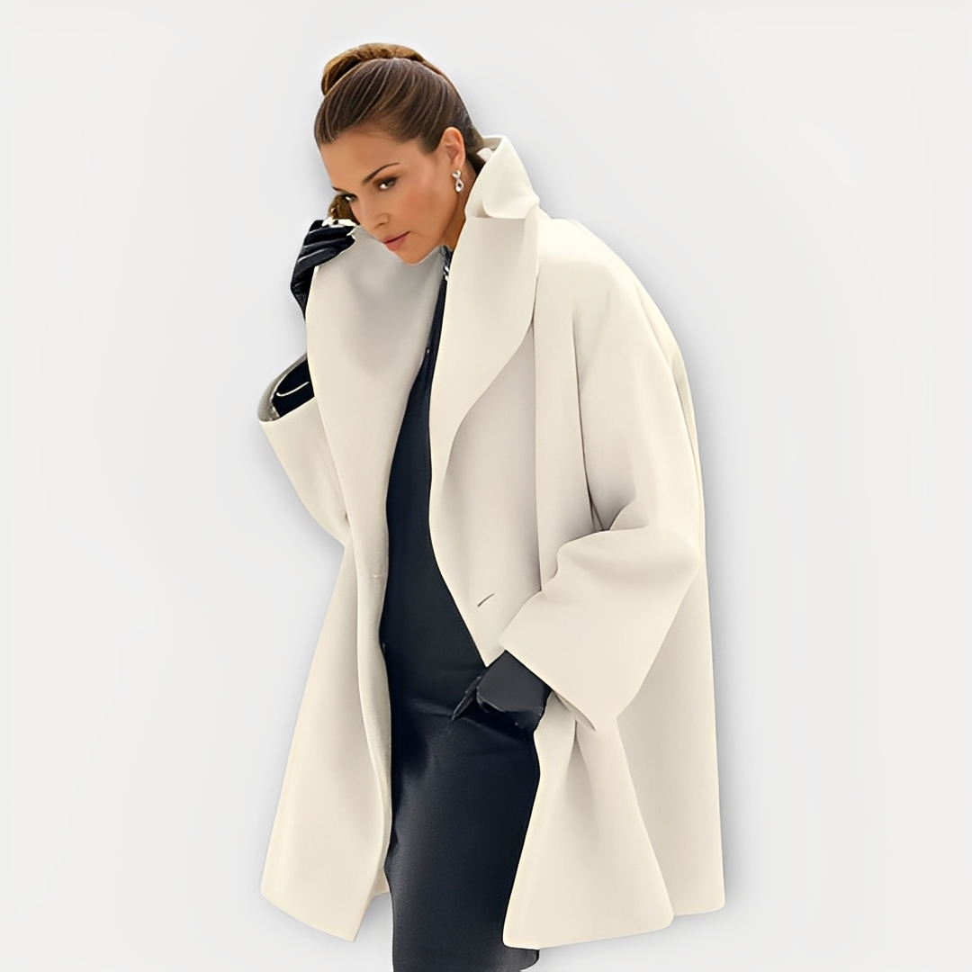Laurette - Oversize-Wintermantel mit breitem Kragen für Damen