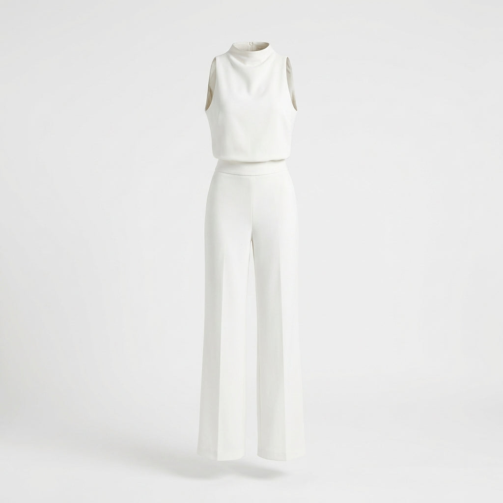 Almerra - Damen-Jumpsuit ohne Ärmel im weiten Stil