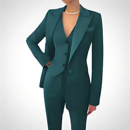 Devina - Tailliertes dreiteiliges Set für Damen